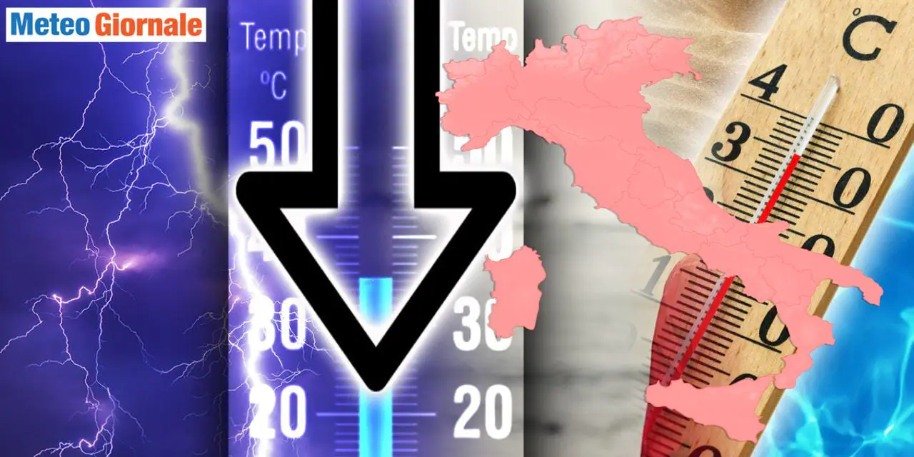 Stop caldo sull'Italia
