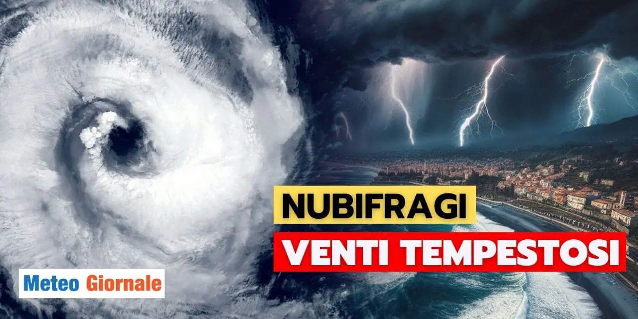 Meteo: ciclone in settimana, Italia tra nubifragi e venti tempestosi