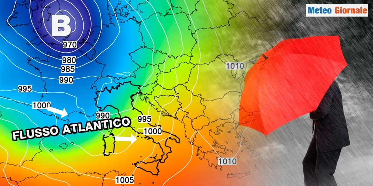 Previsioni meteo: Atlantico dominante, perturbazioni a raffica anche a Novembre