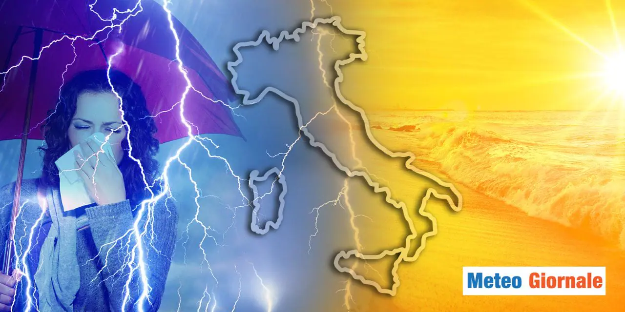 Meteo: follie del clima, dal caldo ai nubifragi in un battibaleno