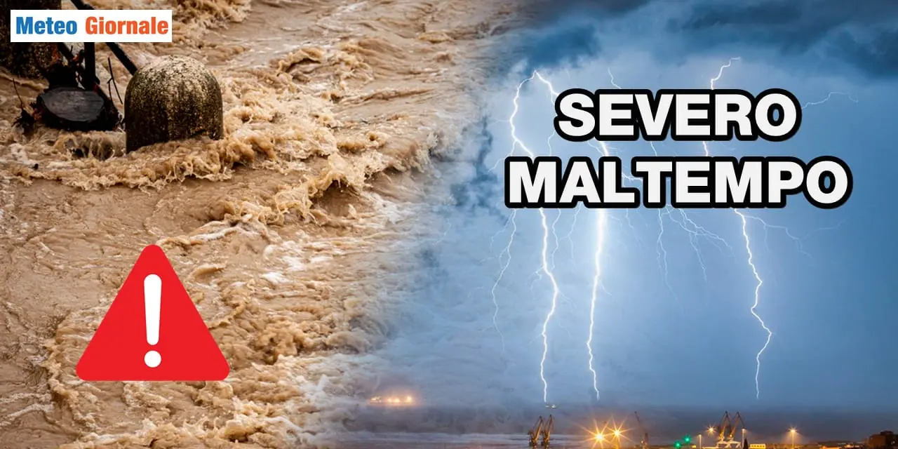 Previsioni meteo: ci risiamo, altra ondata di SEVERO MALTEMPO