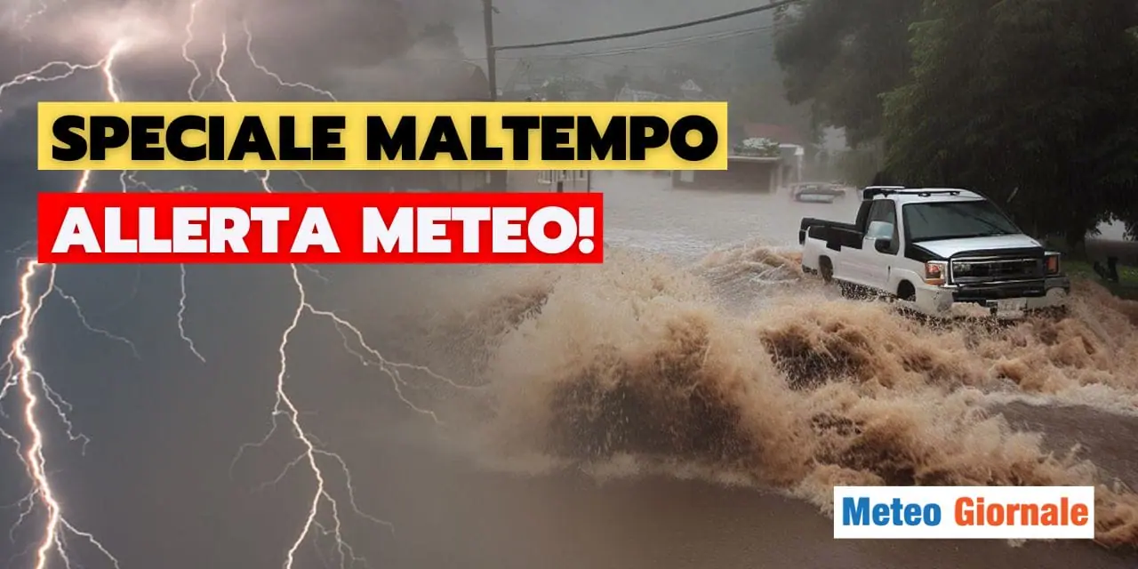 SPECIALE MALTEMPO: allerta meteo per l'Italia, segnali di tempesta