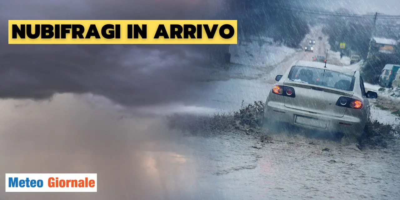 Meteo: tempesta sull'Italia, rischio nubifragi e grandine