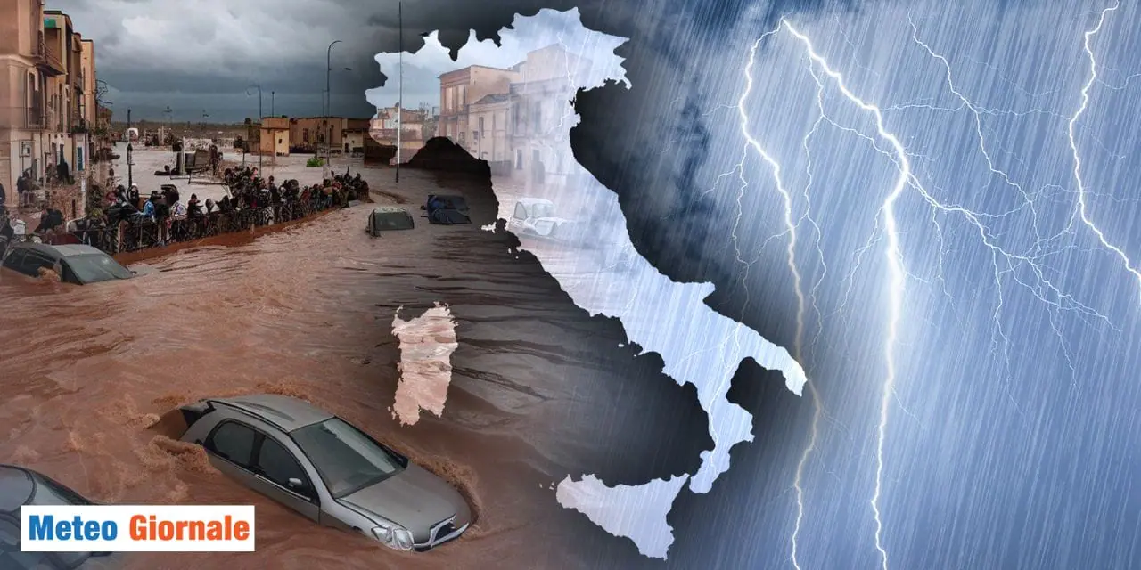 Il Meteo si scatena: Pericolo di alluvioni lampo al Nord e ritorno del caldo al Sud