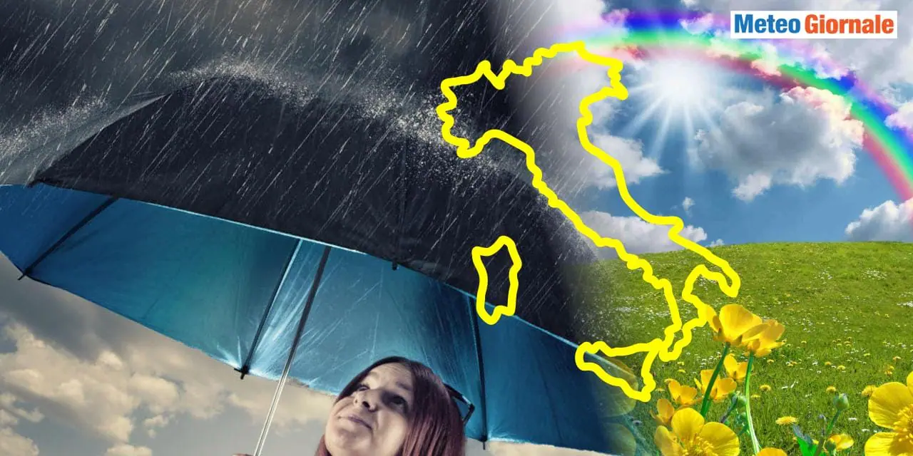 Meteo: in arrivo più pioggia nel weekend, cambia la previsione