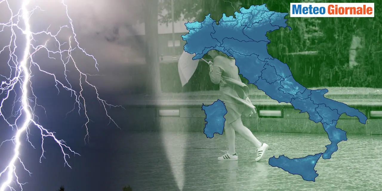 Meteo peggiora, tempesta in rotta verso l’Italia con temporali e grandine
