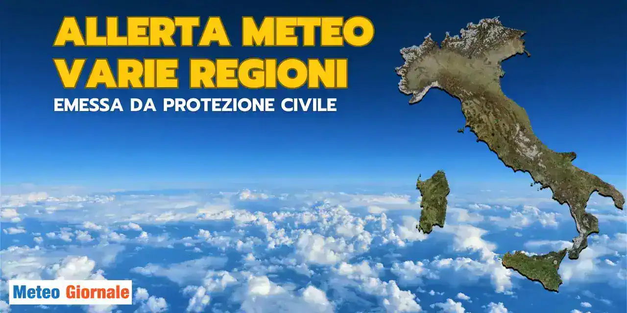 Allerta Meteo Arancione e Gialla in Italia il 30 Novembre: Le Zone Colpite