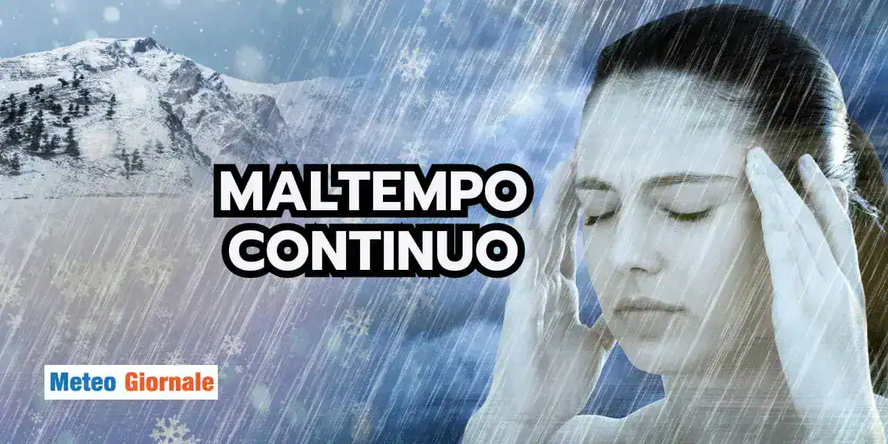 Meteo: Italia TRAVOLTA dal maltempo, piogge diffuse e neve