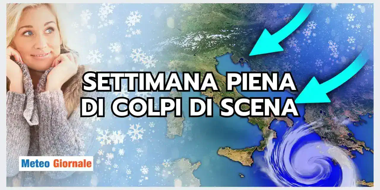 Meteo settimana: PIOGGIA, FREDDO E NEVE, vediamo per chi