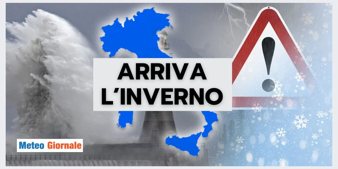 Meteo Italia: INVERNO in arrivo, con FREDDO, VENTO e NEVE