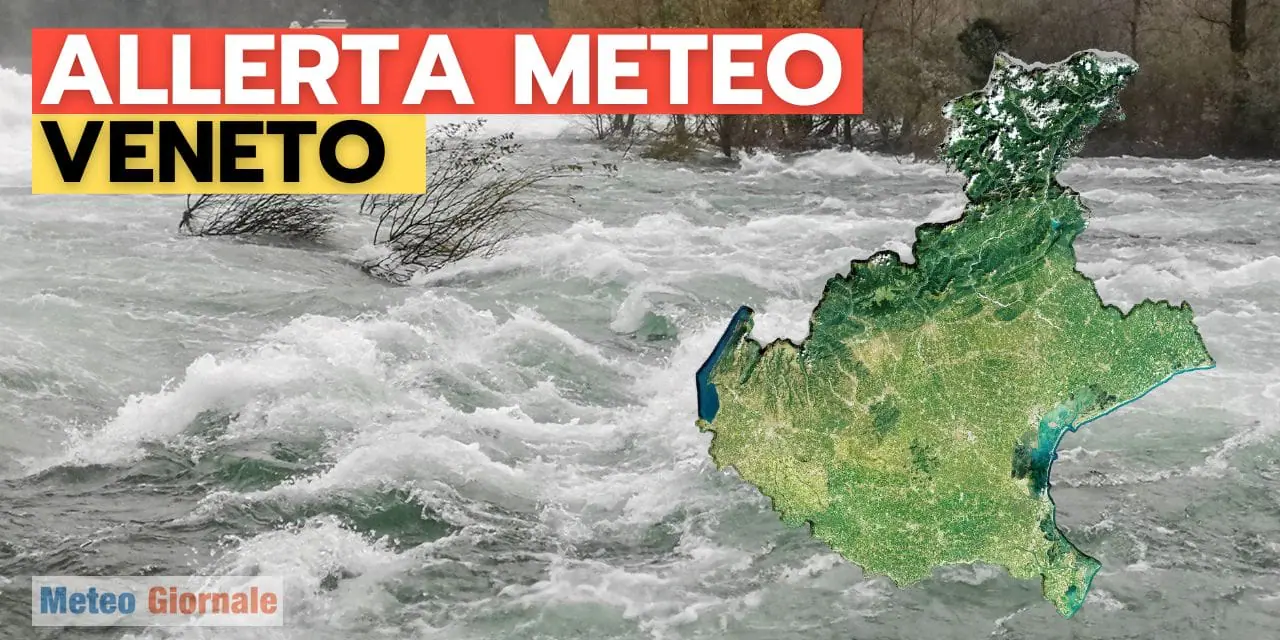 Maltempo in Vento con allerta meteo. Un disperso