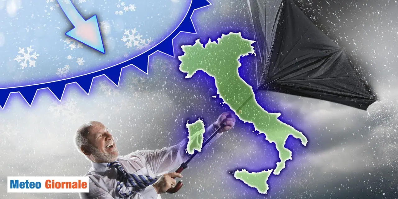 Arriva una nuova intensa perturbazione: possibile nevicata anche a quote basse!
