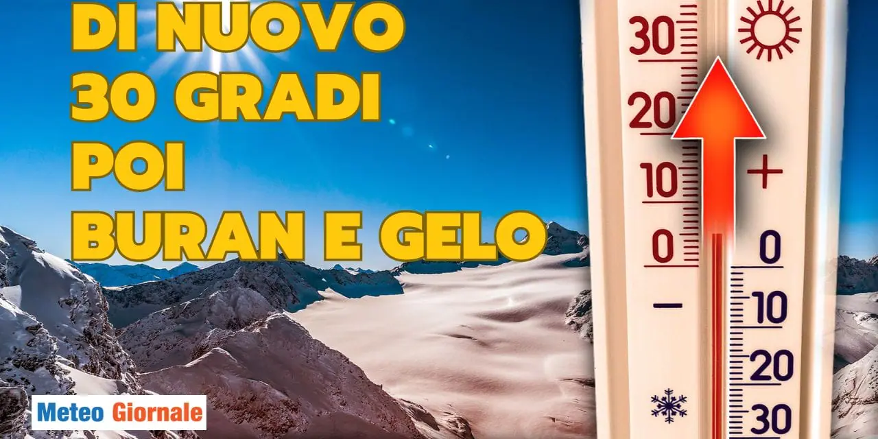 Meteo con Natale a 30 gradi con prima o dopo il Buran