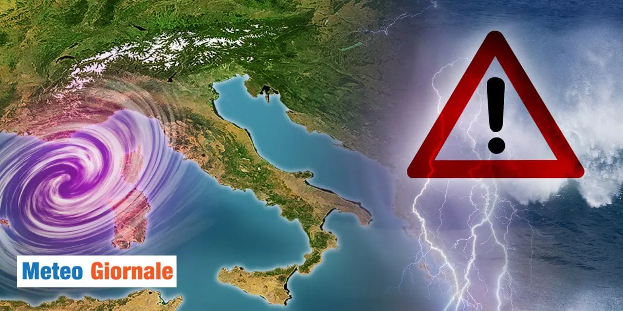 Meteo: ciclone impensierirà l'Italia tra pochi giorni