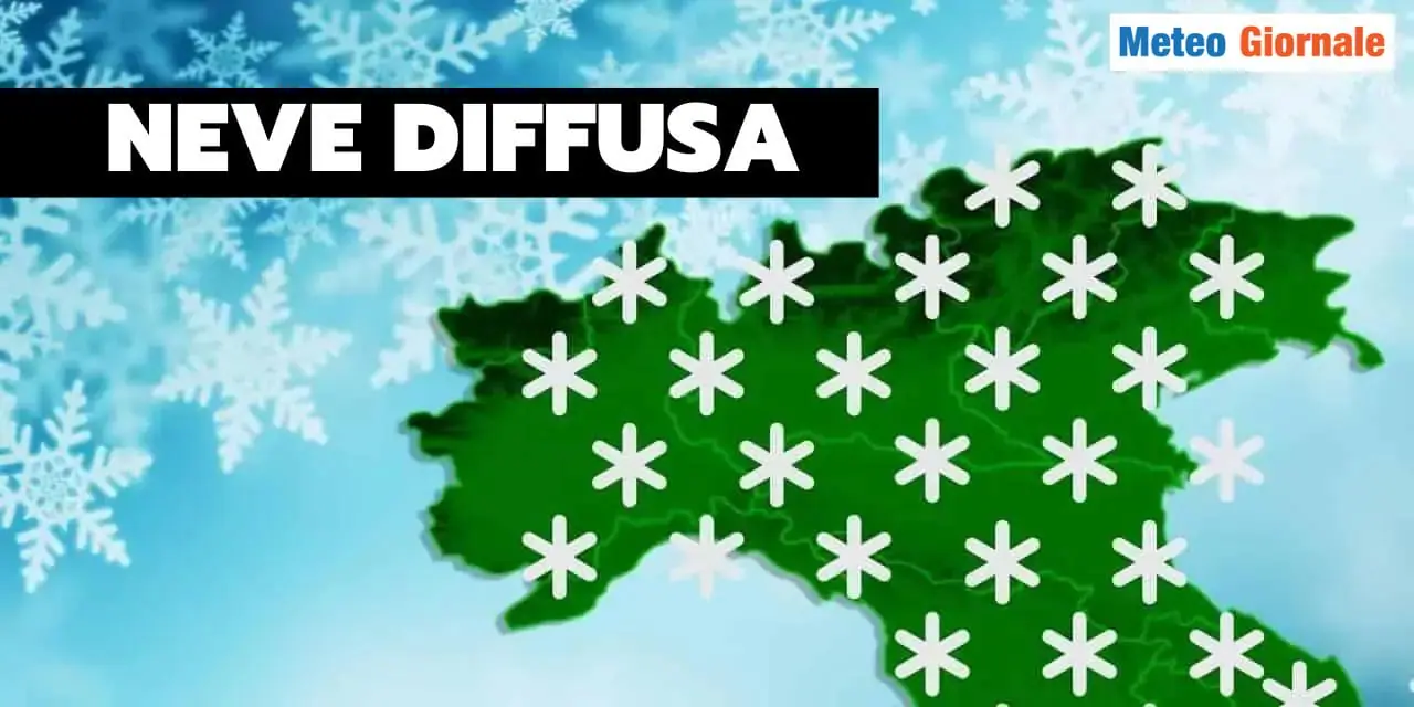 Meteo “grande ribaltone” tormente di Neve fino a bassa quota. Gelo