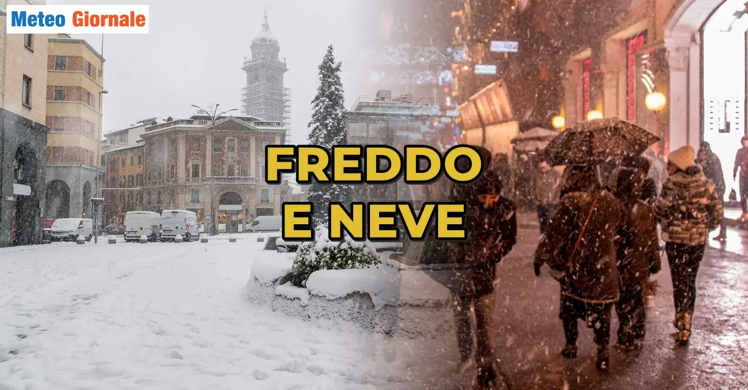 Previsioni meteo: avvio Dicembre invernale, freddo e NEVE anche in pianura