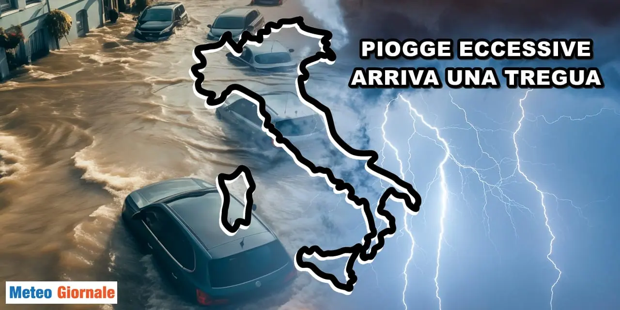 Previsioni meteo: ancora piogge eccessive e pericolo alluvioni, ma arriverà una tregua