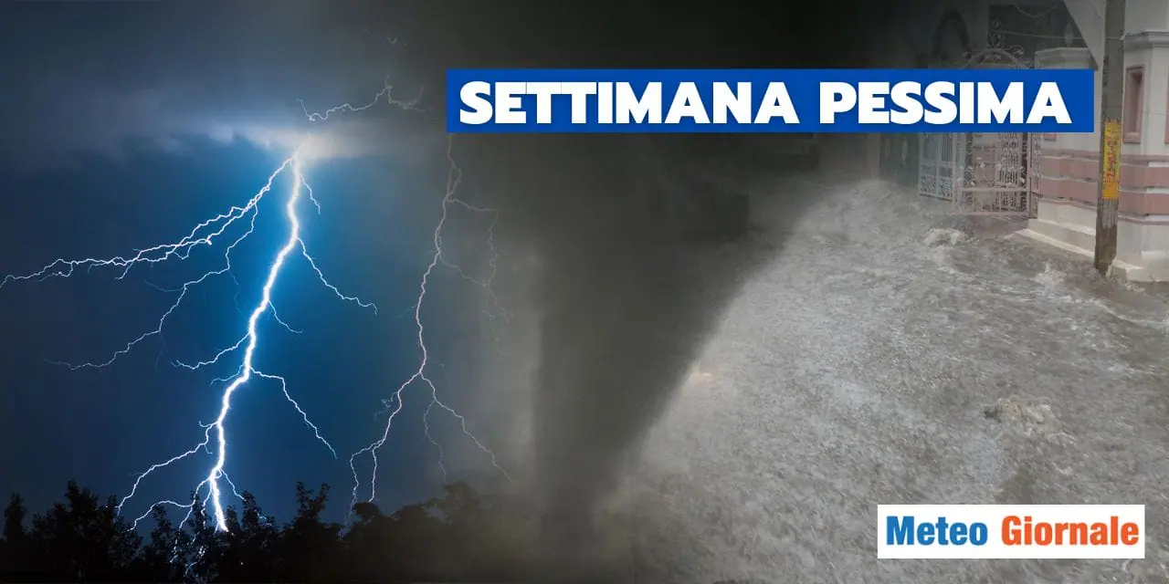Meteo: settimana tempestosa, maltempo insidioso per l'Italia