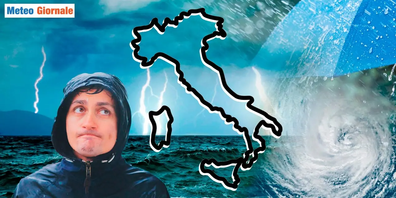 Meteo: l'Italia finirà nella morsa di un vortice di maltempo