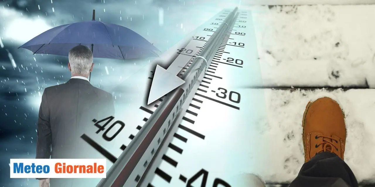Meteo: week-end con crollo delle temperature, sarà pieno inverno