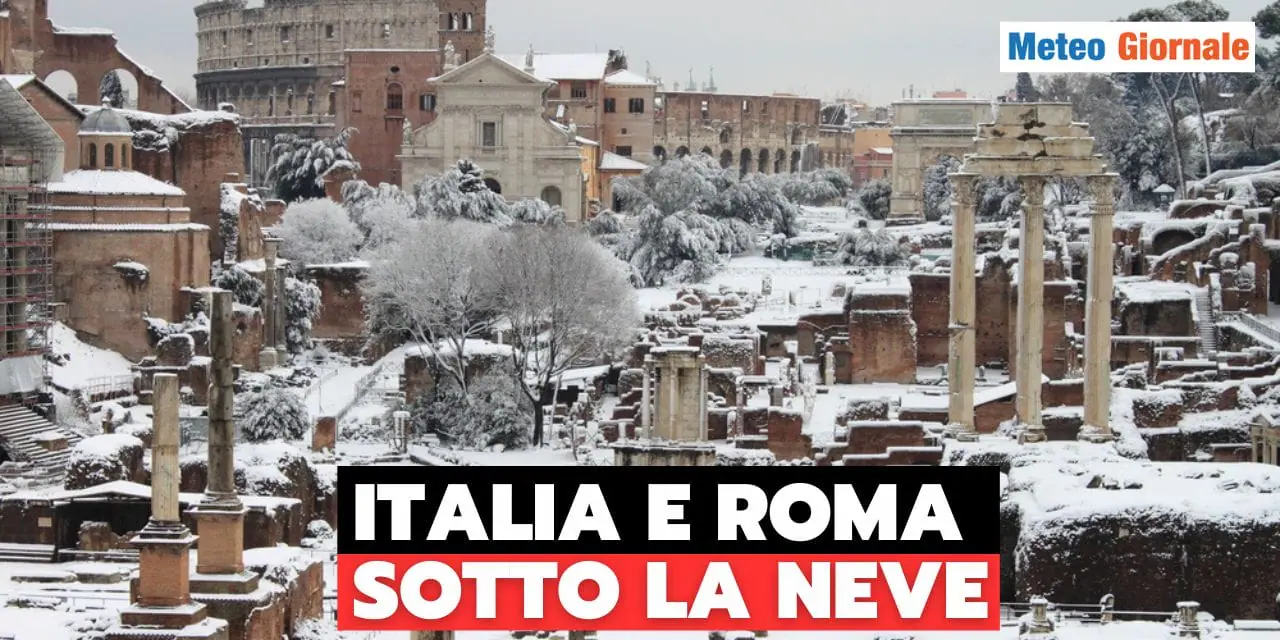 Meteo Roma e Milano, Bologna e Firenze, Genova e Torino, Napoli e Cagliari: Italia inatteso gelo e la neve
