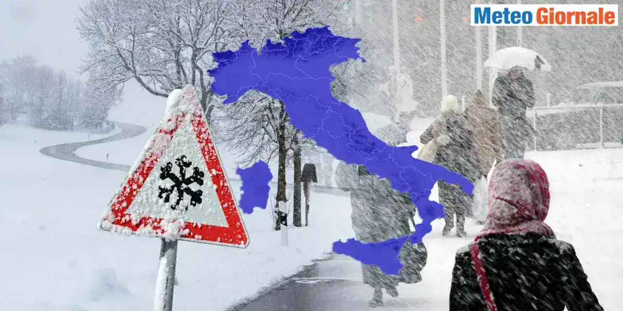 Meteo da pieno Inverno, prepariamoci sta arrivando