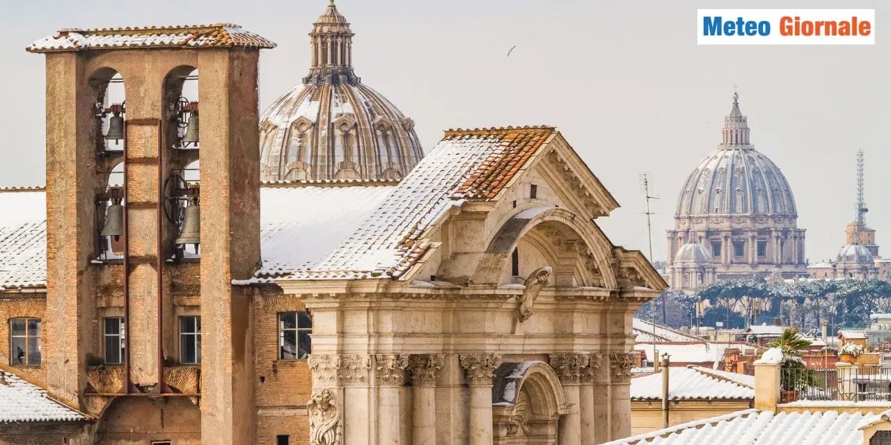 La neve nelle Regioni del Tirreno, Roma compresa: il "Tyrrhenian Effect Snow"