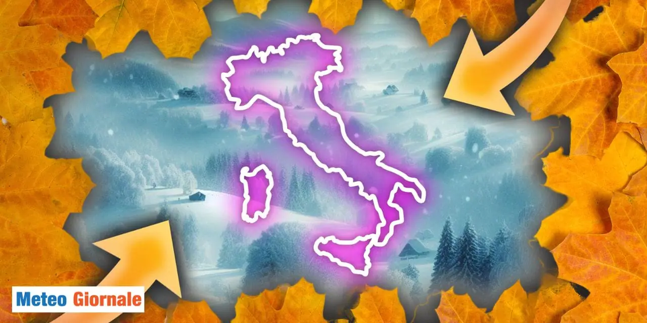 Meteo di fine novembre: la possibilità di neve a quote basse