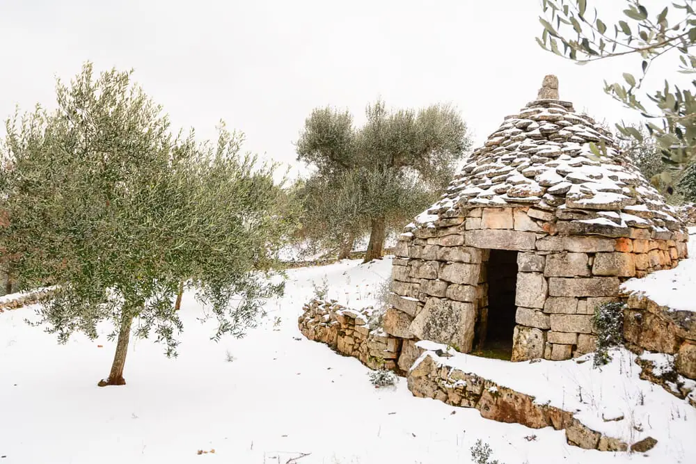 Weather: Snow in the hills of Puglia tonight thumbnail