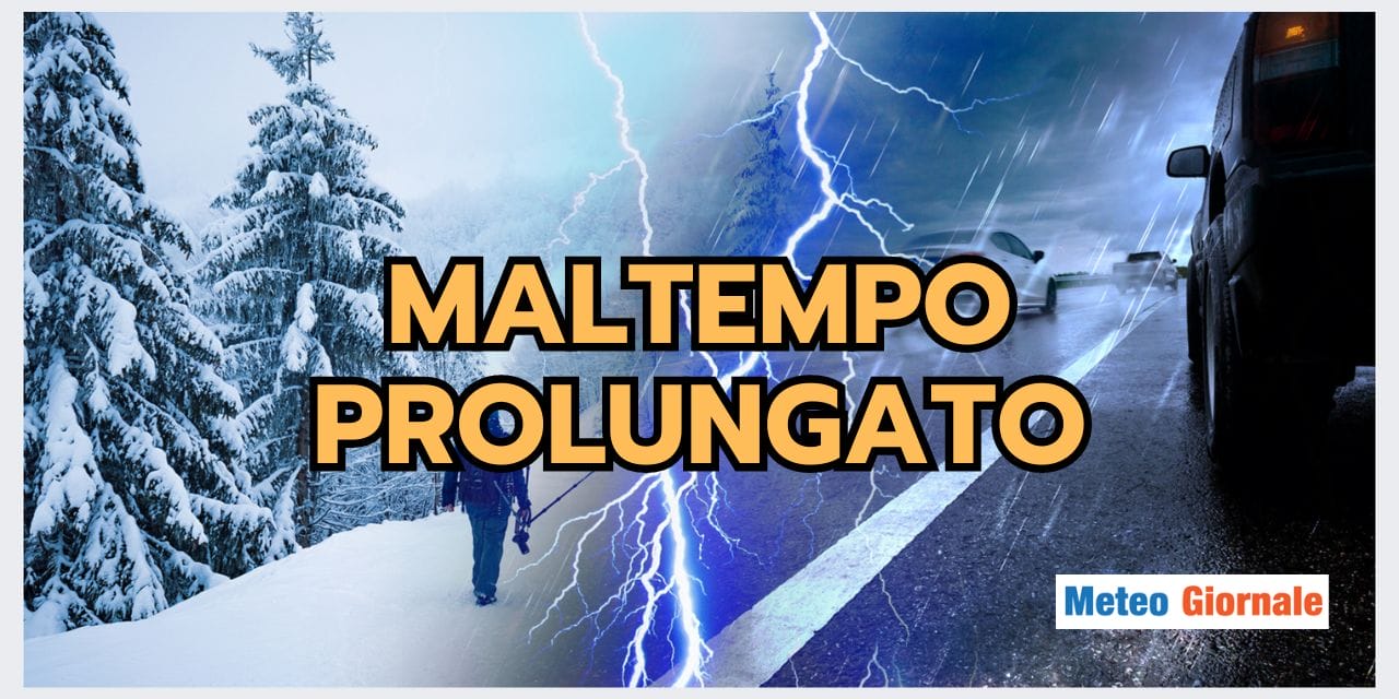 Meteo prossime settimane: maltempo a più riprese