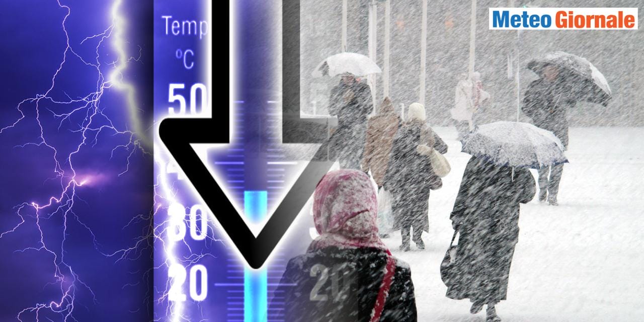 Meteo: crollo temperature in picchiata e torna la neve, vediamo dove