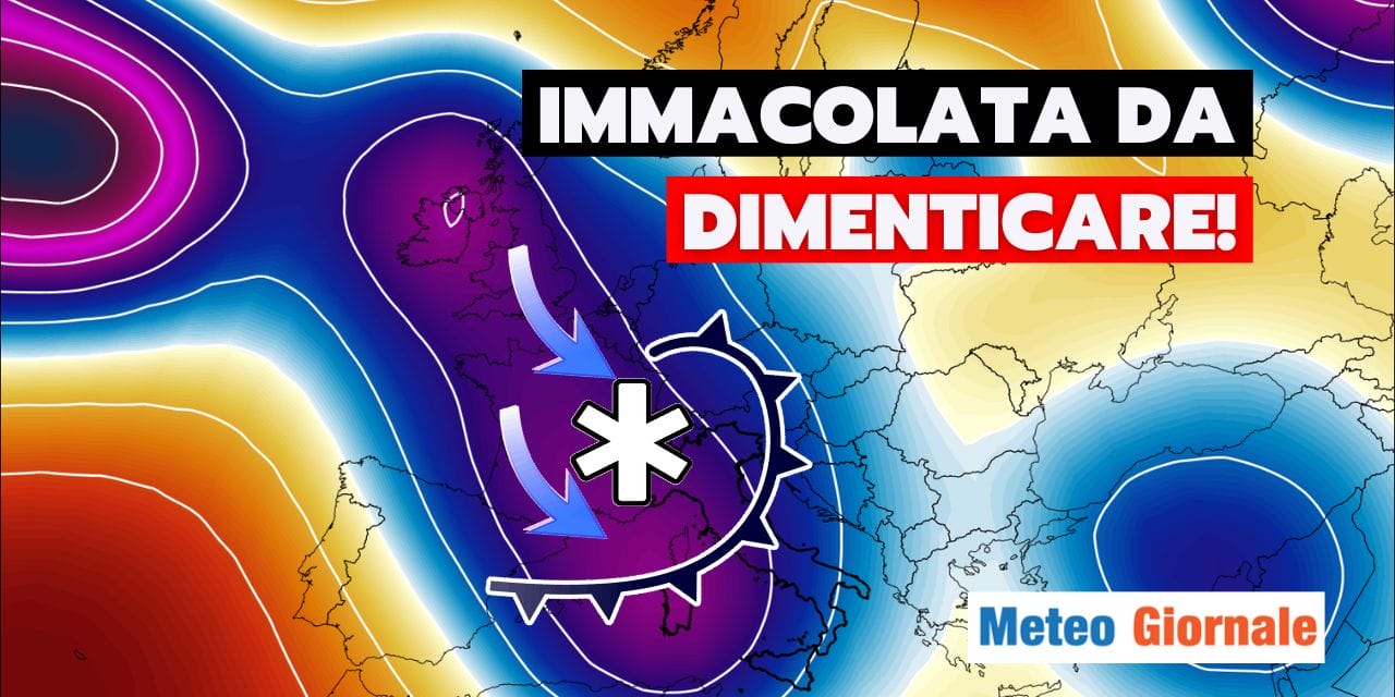 Meteo: Immacolata da dimenticare, pessimi aggiornamenti